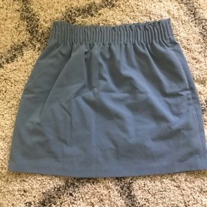 J. Crew Blue scrunch skirt